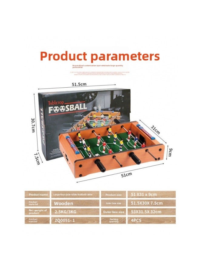 Children's Mini Wooden Indoor Foosball Parent-Child Desktop Double Soccer Table Soccer Machine Indoor Game Table